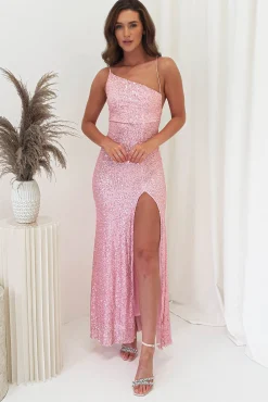 Abella Sequin Maxi Gown | Baby Pink