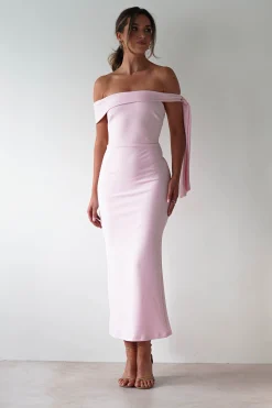 Amalthea Off the Shoulder Midaxi | Pink
