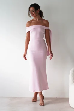 Amalthea Off the Shoulder Midaxi | Pink