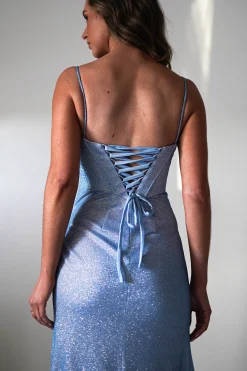 Anastasia Glitter Sweetheart Gown | Blue