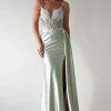 Annabel Embellished Bodycon Gown | Sage