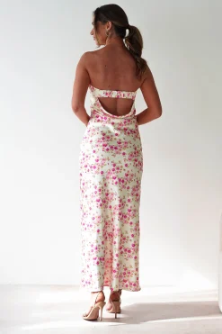 Blossom Floral Print Maxi Dress | Yellow