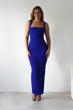 Brooke Square Neck Maxi Dress | Royal Blue
