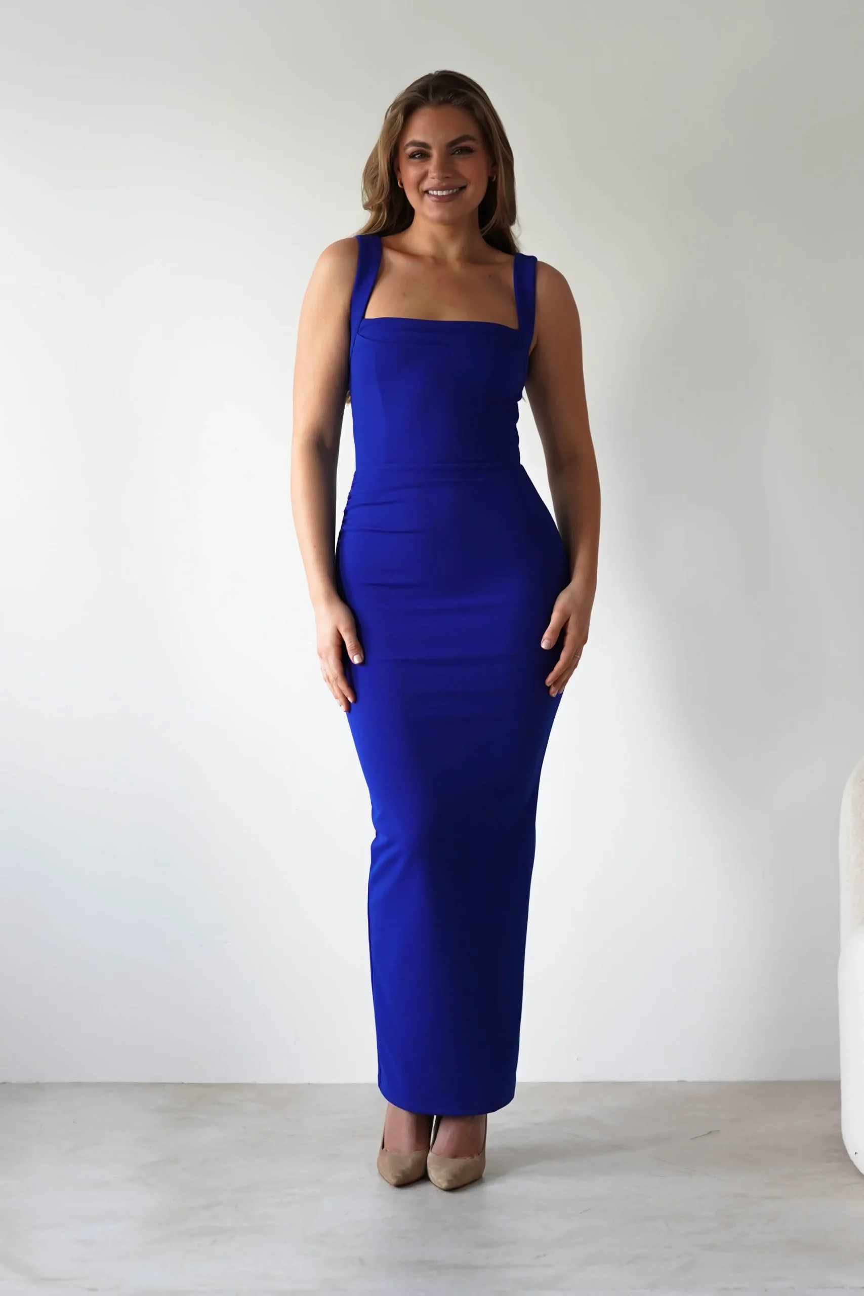 Brooke Square Neck Maxi Dress | Royal Blue