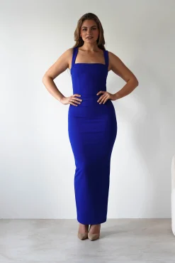 Brooke Square Neck Maxi Dress | Royal Blue