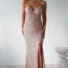 Candyce Sequin Mermaid Gown | Gold