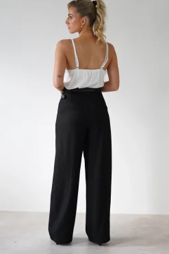 Carey Tailored Pants | Black