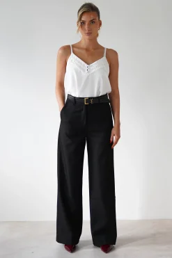Carey Tailored Pants | Black