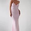 Cataleya Rhinestone Bodycon Gown | Pink