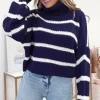 Catalina Striped Jumper | Navy