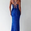 Clarisse Bodycon Sequin Gown | Royal Blue