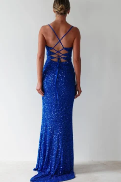 Clarisse Bodycon Sequin Gown | Royal Blue