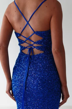 Clarisse Bodycon Sequin Gown | Royal Blue
