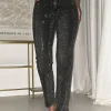 Coleen Sparkle Diamante Jeans | Grey