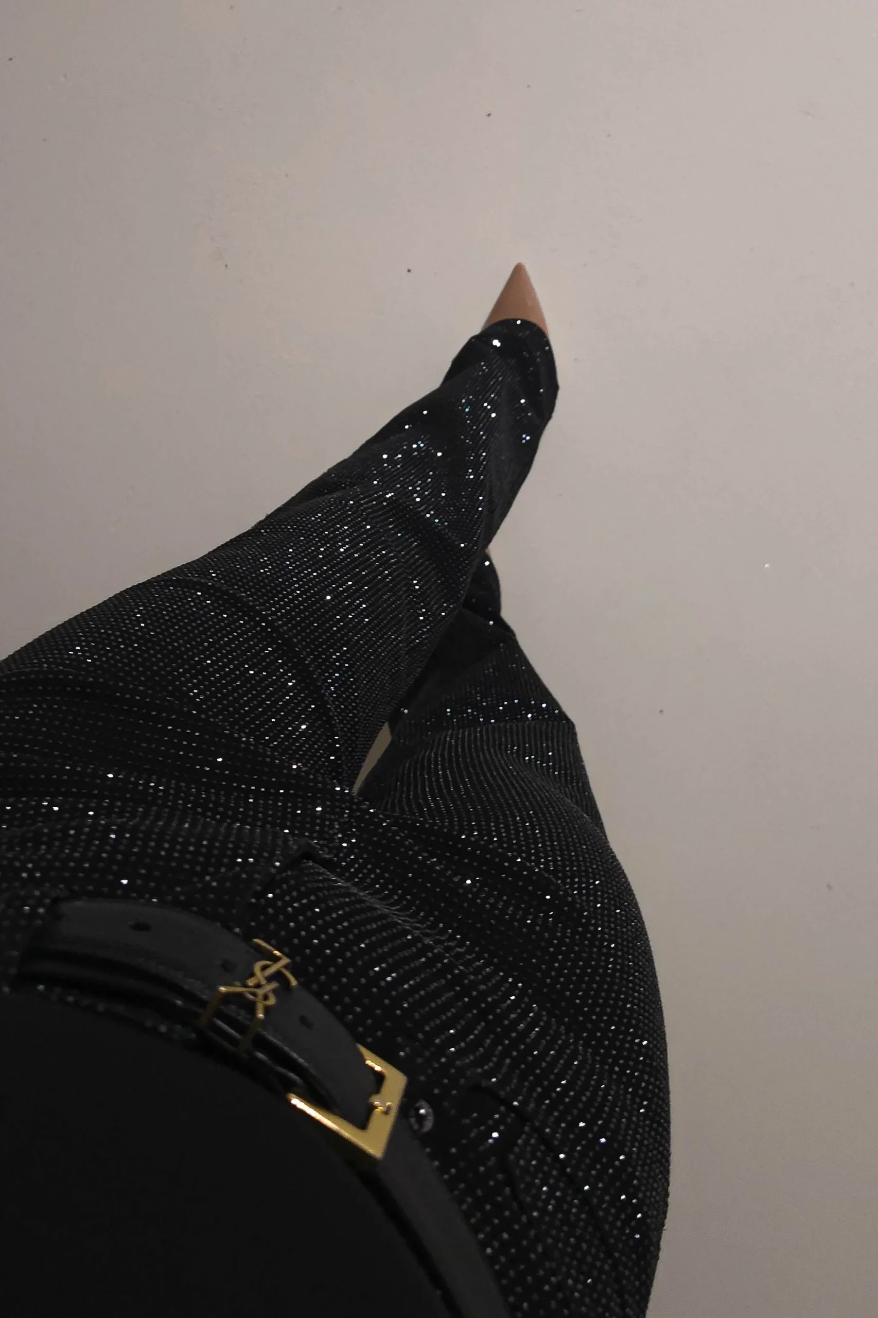 Coleen Sparkle Diamante Jeans | Black