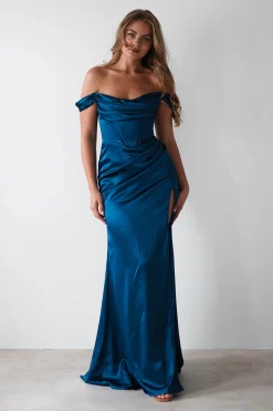 Dionne Soft Coset Maxi Gown | French Navy