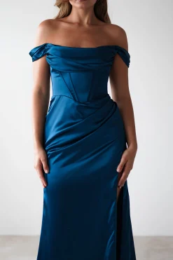 Dionne Soft Coset Maxi Gown | French Navy