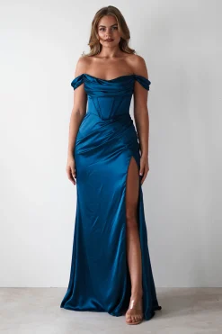 Dionne Soft Coset Maxi Gown | French Navy