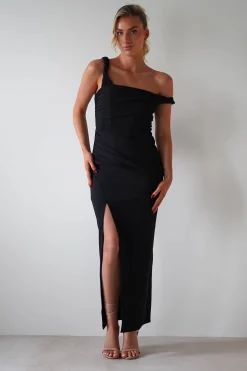 Eloise Bodycon Midaxi Dress | Black