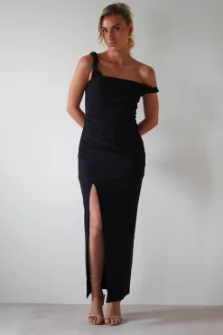 Eloise Bodycon Midaxi Dress | Black