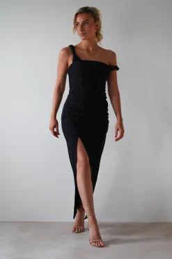 Eloise Bodycon Midaxi Dress | Black