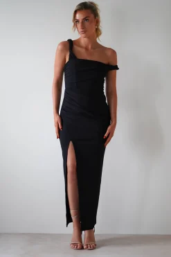 Eloise Bodycon Midaxi Dress | Black