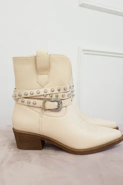 Elvie Ankle Boots | Cream