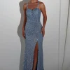 Ember Bodycon Sequin Gown | Slate Blue