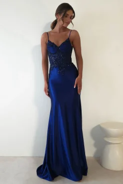 Eternity Glitter Bodycon Gown | Midnight Blue
