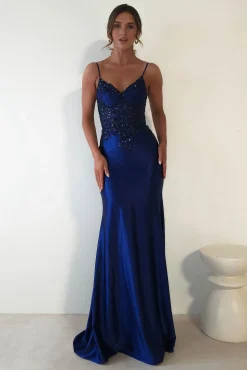 Eternity Glitter Bodycon Gown | Midnight Blue