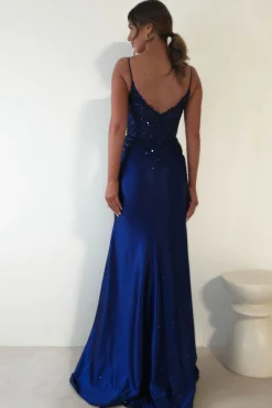 Eternity Glitter Bodycon Gown | Midnight Blue