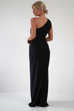 Giordana Jersey Bodycon Maxi Dress | Black