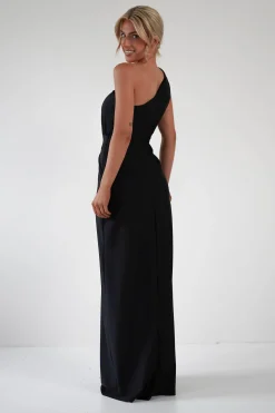 Giordana Jersey Bodycon Maxi Dress | Black