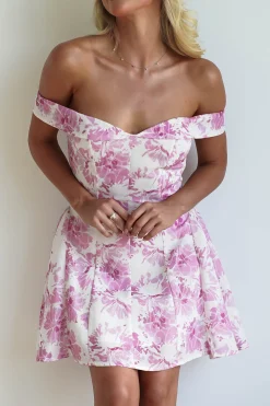 Hollie Floral Mini Dress | Pink Print