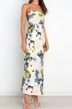 Jaylani Floral Midi Dress | Mixed Print