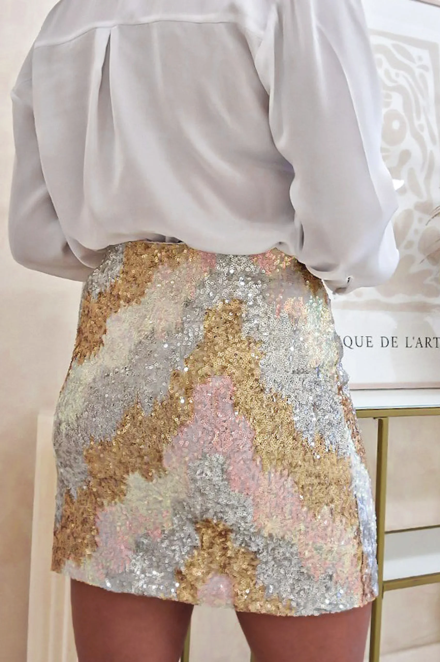 Jules Mini Skirt | Gold/Silver