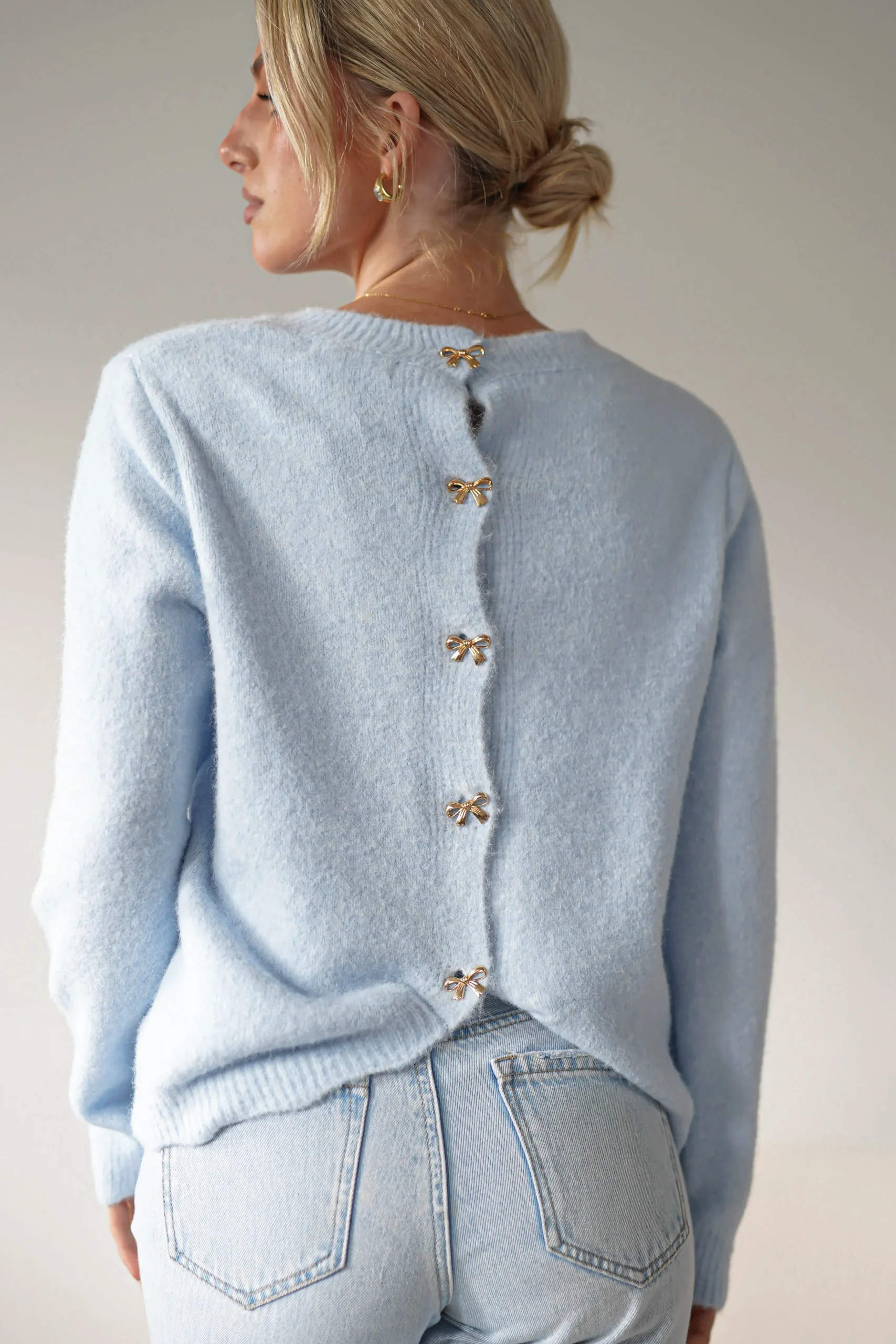 Kala Gold Bow Detail Jumper | | Blue
