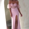 Kenna Balloon Sleeve Gown | Pink