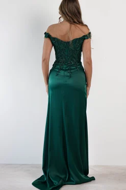 Khacy Embellished Gown | Emerald