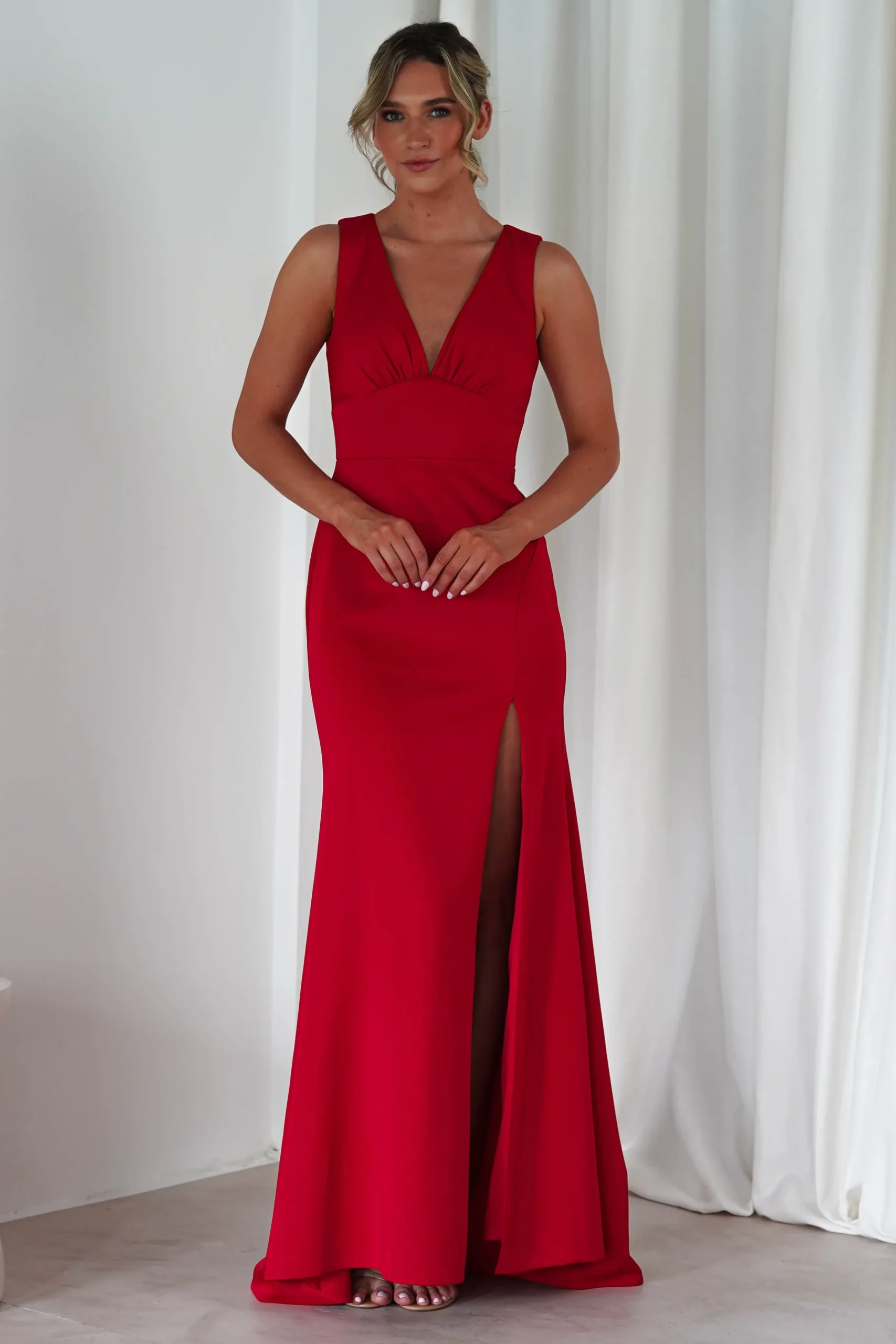 Kleo Bodycon Gown | Red