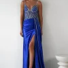 Leonardo Diamante Bodycon Gown | Royal Blue