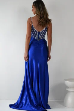 Leonardo Diamante Bodycon Gown | Royal Blue