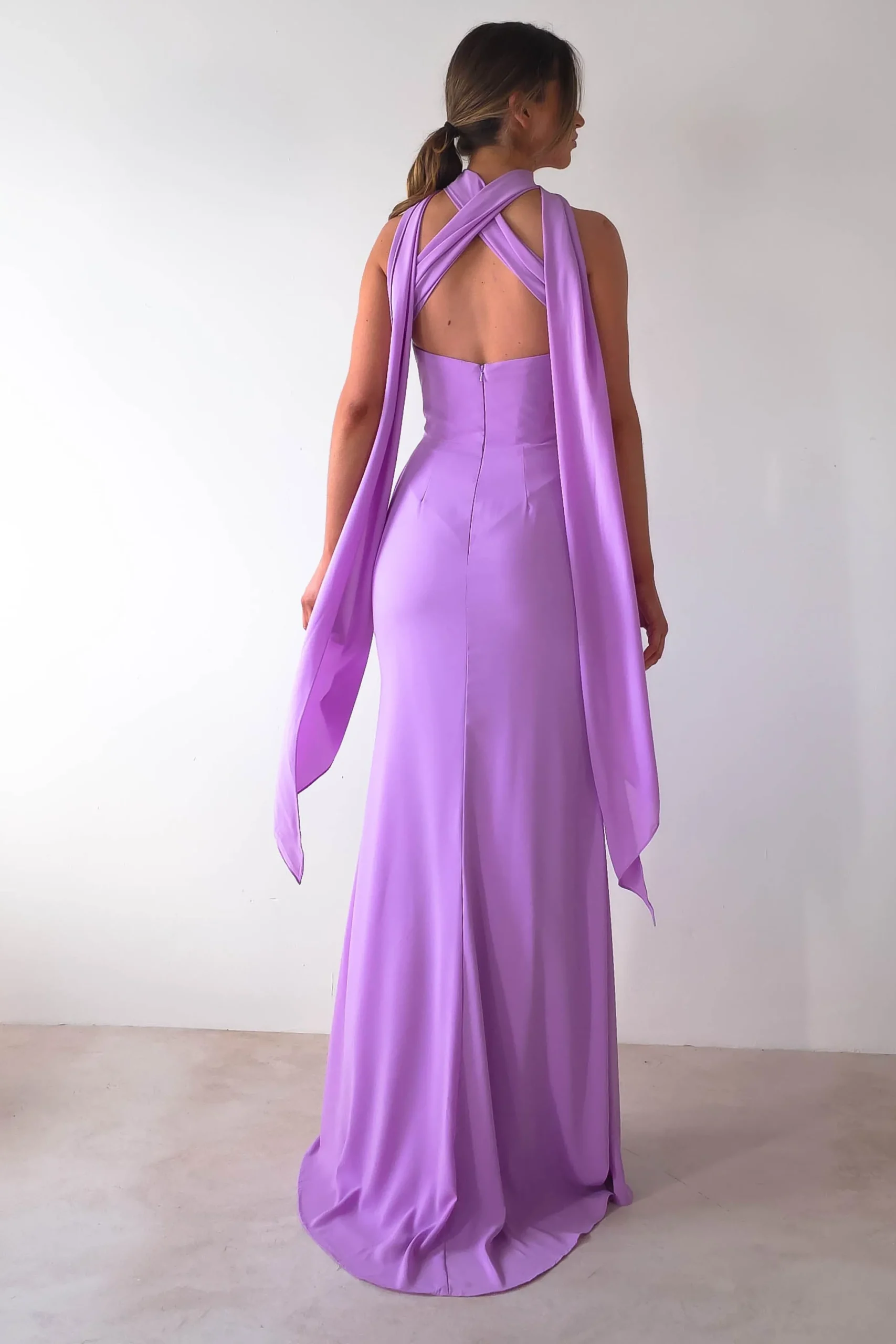 Lisa Multiway Chiffon Gown | Lilac