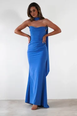 Lisa Multiway Chiffon Gown | Blue
