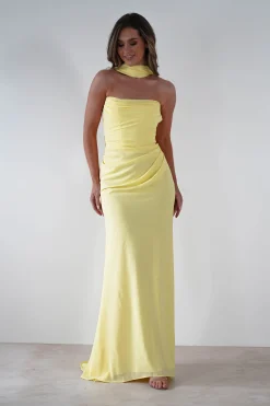 Lisa Multiway Chiffon Gown | Yellow