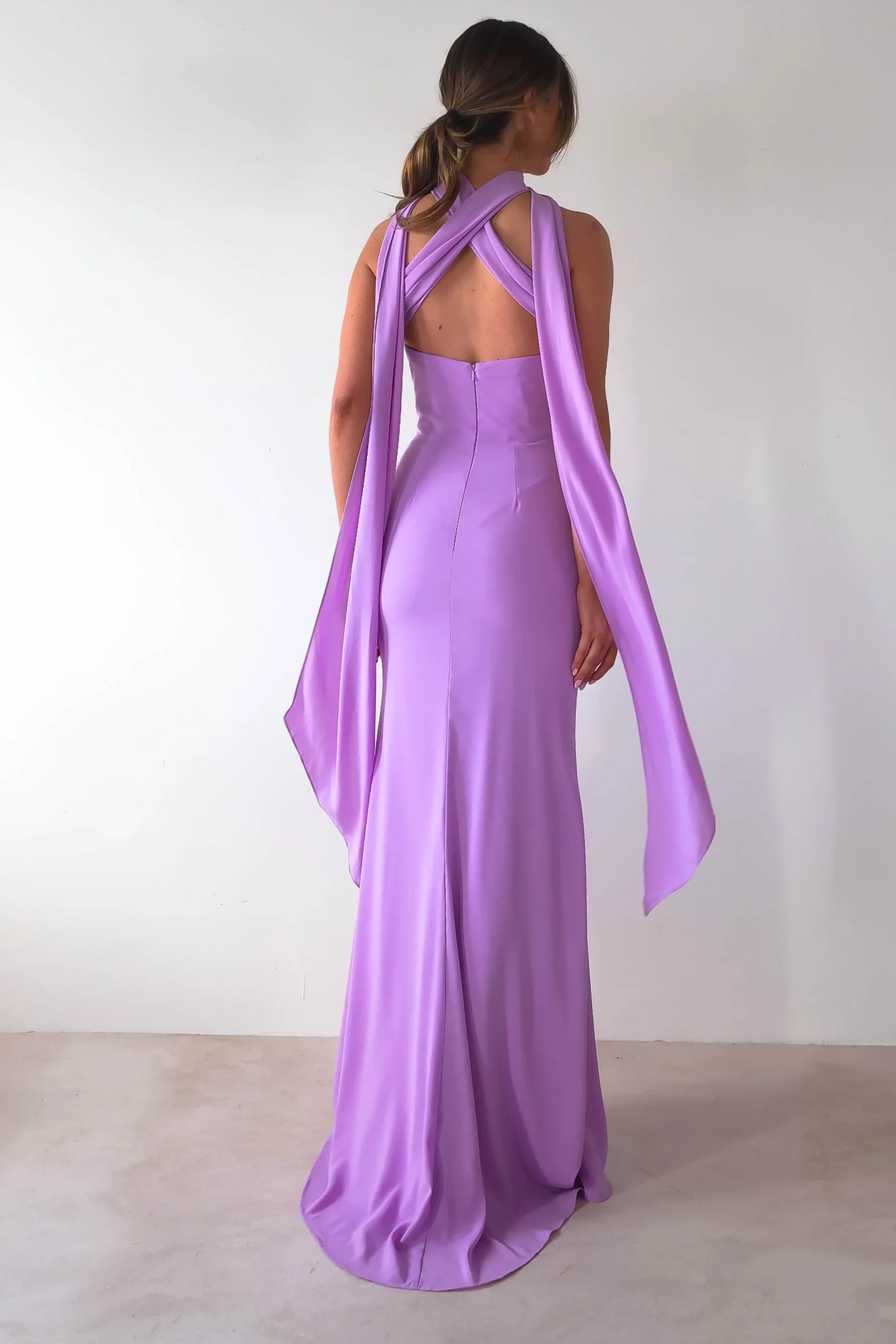 Lisa Multiway Chiffon Gown | Lilac