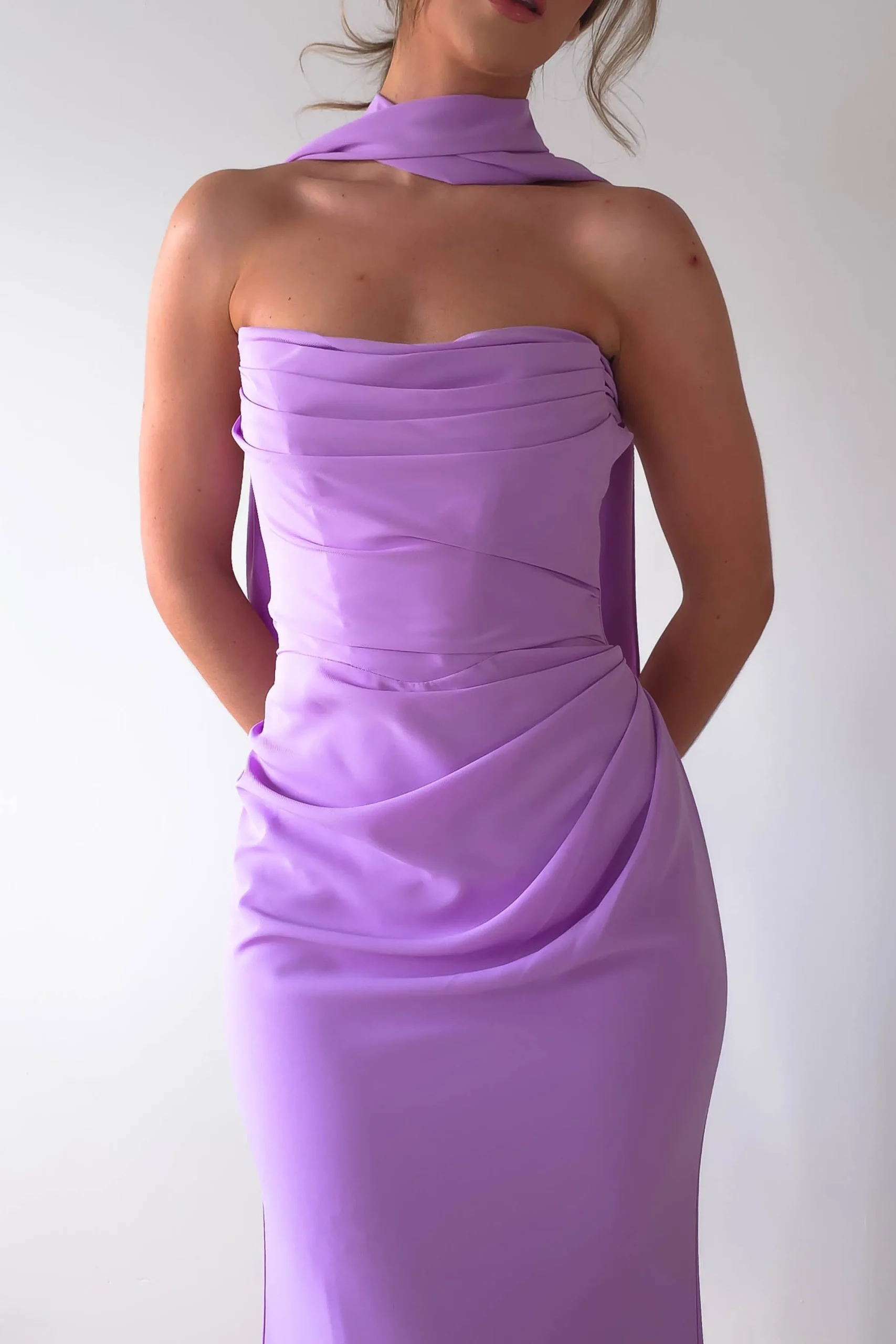 Lisa Multiway Chiffon Gown | Lilac