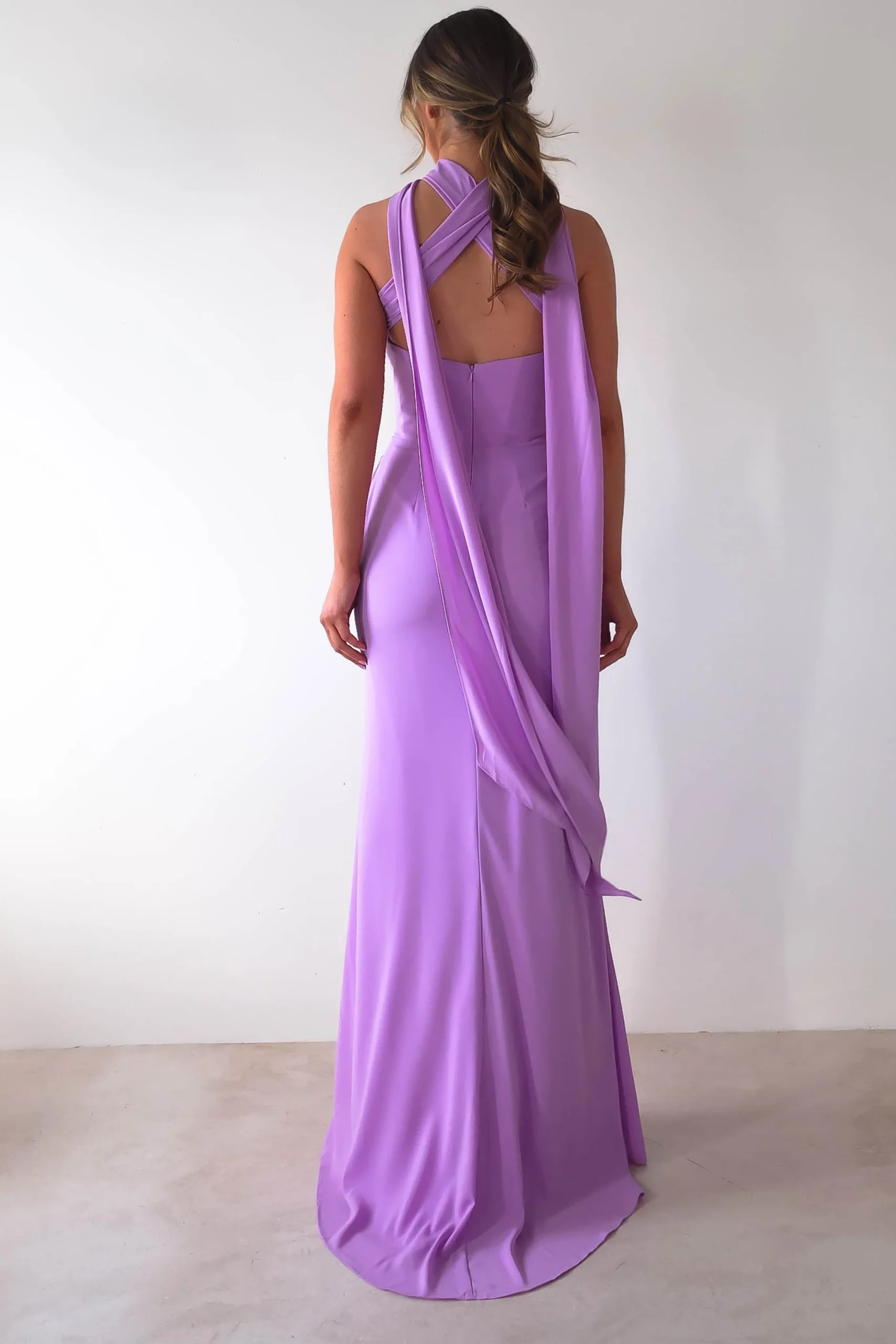 Lisa Multiway Chiffon Gown | Lilac
