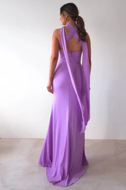 Lisa Multiway Chiffon Gown | Lilac
