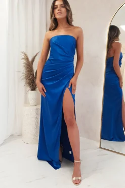 Malani Strapless Gown | Royal Blue